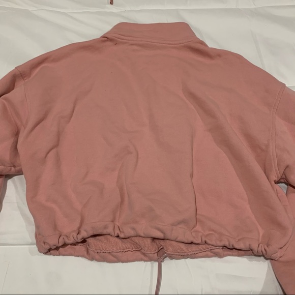 adidas quarter zip peachy cinch sweatshirt - Picture 6 of 8